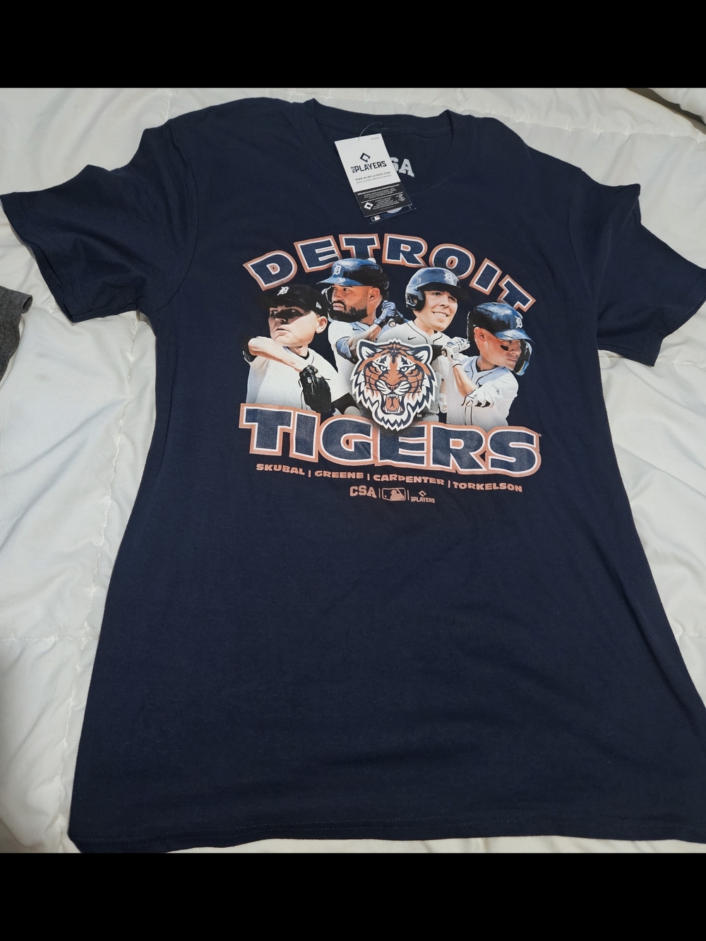 NWT Detroit Tigers Navy Graphic Tee